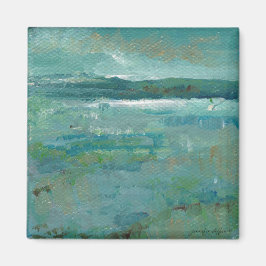 Coastal Beach Abstrakt Ocean Malerei Magnet