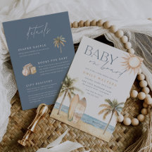 Coastal Beach "Baby an Bord" Surfer Baby Dusche