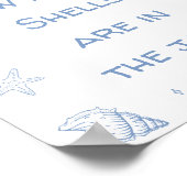 Coastal Beach Baby Dusche schätzen, wie viele Musc Poster (Ecke)