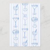 Coastal Beach Bachelorette Brie oder Groom Game Begleitkarte (Rückseite)