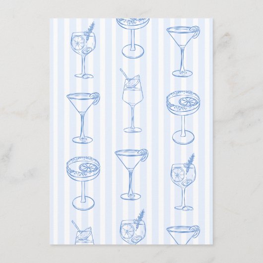 Coastal Beach Bachelorette Brie oder Groom Game Begleitkarte (Rückseite)