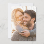 Coastal Beach Blue Anchor Nautical Foto Hochzeit Einladung (Rückseite)