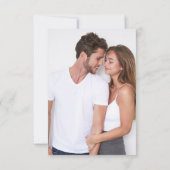 Coastal Beach Blue Anchor Nautical Wedding Foto Dankeskarte (Rückseite)