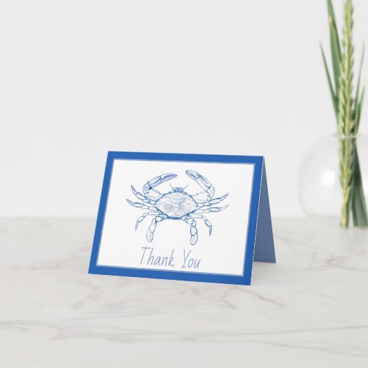 Coastal Beach Blue Crab Danke (Vorderseite)