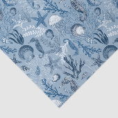 Coastal Beach Blue Ocean Decoupage Seidenpapier (Ausschnitt)