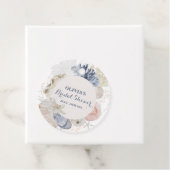 Coastal Beach Blue Seashell Brautparty Geschenkanhänger (Beispiel)