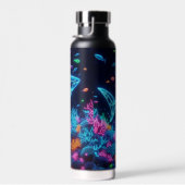 Coastal/Beach bunter Neonhai Trinkflasche (Rechts)