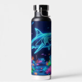 Coastal/Beach bunter Neonhai Trinkflasche (Links)