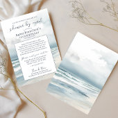 Coastal Beach Card Dusche per Mail Geburtstag Einladung