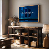 Coastal Beach Custom Last Name Decor Prints Poster