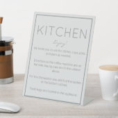 Coastal Beach Grau Kitchen Counter Unterschrift Sockelschild (In SItu)