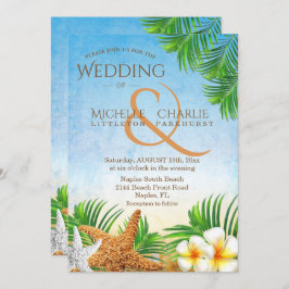 Coastal Beach Hochzeit Einladung