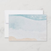 Coastal Beach Hochzeit RSVP Karte (Rückseite)