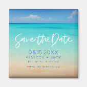Coastal Beach Hochzeit Save the Date Magnet (Vorne)