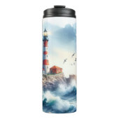 Coastal Beach Lighthouse Thermosbecher (Vorderseite)