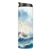 Coastal Beach Lighthouse Thermosbecher (Nach rechts gedreht)