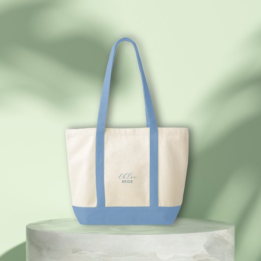 Coastal Beach Modernes Brautparty Canvas Bag Tragetasche