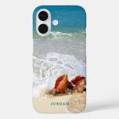 Coastal Beach Muscheln Seeost Foto Name Case-Mate iPhone Hülle (Rückseite)