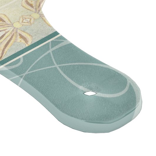 Coastal Beach Ocean Seashore Collage Sea Turtle Schneidebrett (Ecke)