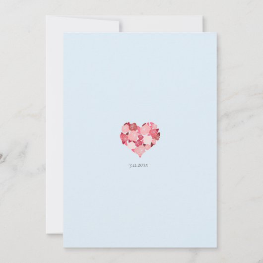 Coastal Beach Ocean Wasserfarbe Hochzeit Einladung (Rückseite)