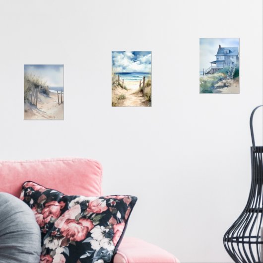 Coastal Beach Panorama Bilderwand Sets (Wohnzimmer)