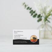 Coastal Beach Realtor Business Cards Visitenkarte (Stehend Vorderseite)