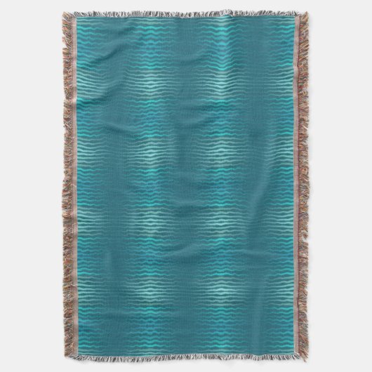 Coastal Beach Salty Türkis Wave Abstract Design Decke (Vorderseite Vertikal)