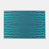 Coastal Beach Salty Türkis Wave Abstract Design Fußmatte (Vorderseite)