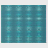 Coastal Beach Salty Türkis Wave Abstract Design Geschenkpapier (Flach)