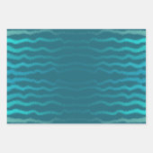 Coastal Beach Salty Türkis Wave Abstract Design Geschenkpapier Set (Vorderseite 2)