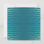 Coastal Beach Salty Türkis Wave Abstract Design Karte (Vorderseite)