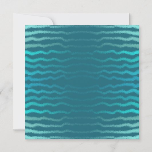 Coastal Beach Salty Türkis Wave Abstract Design Karte (Vorderseite)