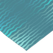 Coastal Beach Salty Türkis Wave Abstract Design Kurzer Tischläufer (Ecke)