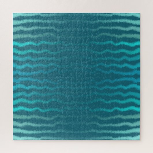 Coastal Beach Salty Türkis Wave Abstract Design Puzzle (Vertikal)