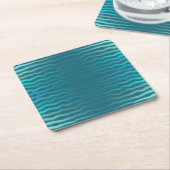 Coastal Beach Salty Türkis Wave Abstract Design Rechteckiger Pappuntersetzer (angewinkelt)
