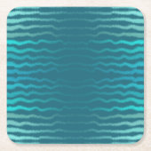 Coastal Beach Salty Türkis Wave Abstract Design Rechteckiger Pappuntersetzer (Vorderseite)
