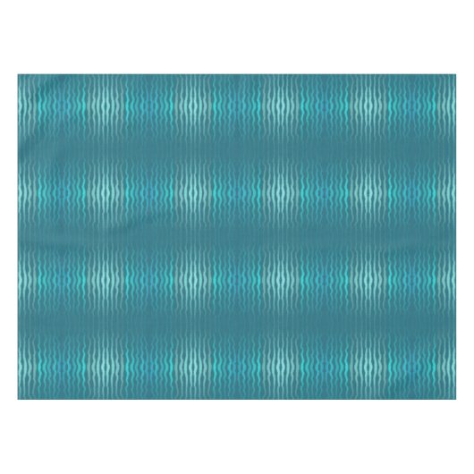 Coastal Beach Salty Türkis Wave Abstract Design Tischdecke (Vorderseite (Horizontal))