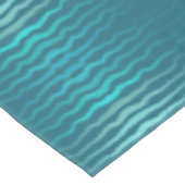 Coastal Beach Salty Türkis Wave Abstract Design Tischdecke (Schrägansicht)