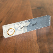 Coastal Beach Thema Namensplakette (Seite)