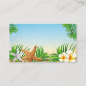 Coastal Beach - Website für Hochzeiten Begleitkarte (Rückseite)