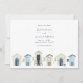 Coastal Beach Wedding Foto Save The Date (Vorderseite)