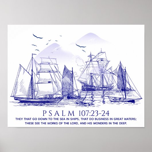 Coastal Bible Verse Poster (Vorne)