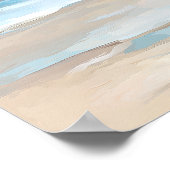 Coastal Bicycle Seaside Wall Art Print | Poster (Ecke)