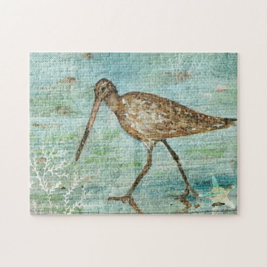 Coastal Bird Beach Art Collection Puzzle (Horizontal)