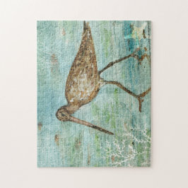 Coastal Bird Beach Art Collection Puzzle