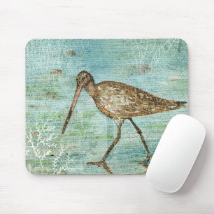 Coastal Bird Beach Coastal Art Mousepad
