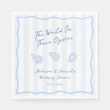 Coastal Blue And White Oyster Roast Wedding Shower