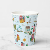 Coastal Blue Baby Dusche Party Pappbecher (Links)