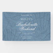 Coastal Blue Bachelorette Welcome Banner (Horizontal)