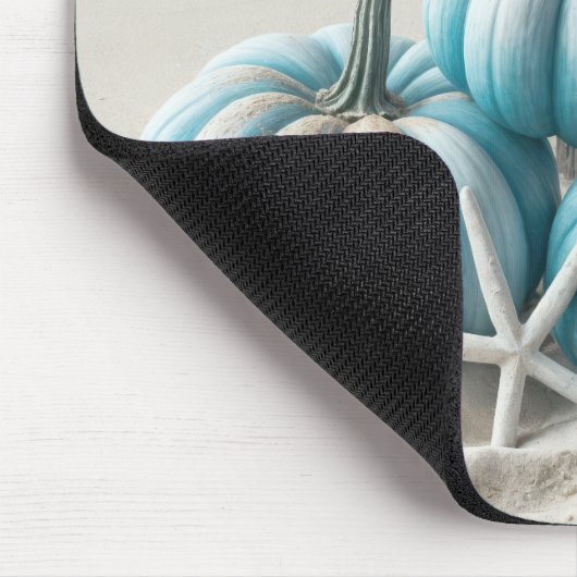 Coastal Blue Beach Pumpkins Mousepad (Ecke)